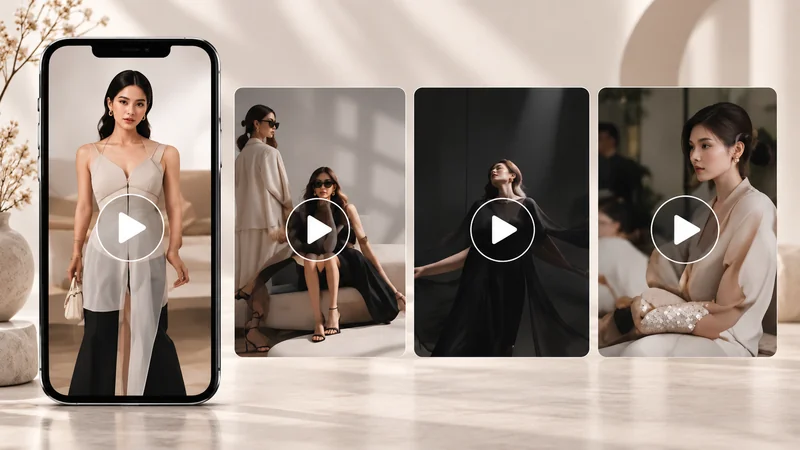 短尺ファッション動画の制作イメージ